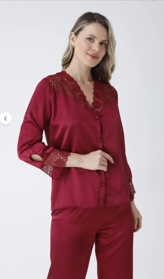 Turkish 6-Piece Satin Nightgown Set for Women